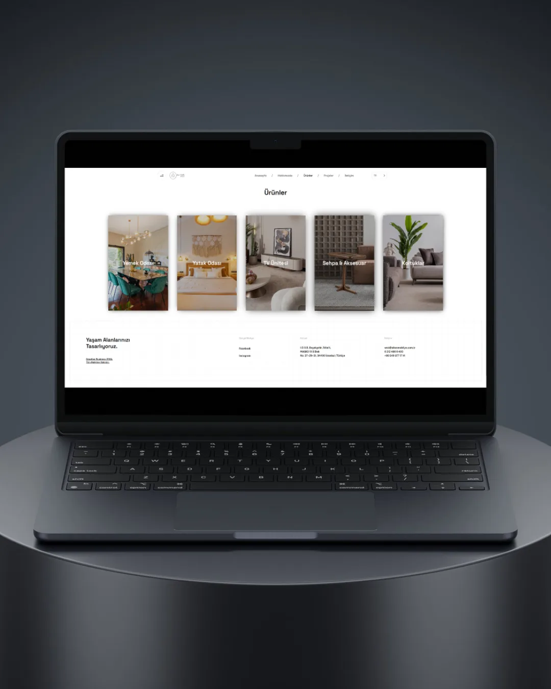 Alkan Mobilya web sitesi tasarımı