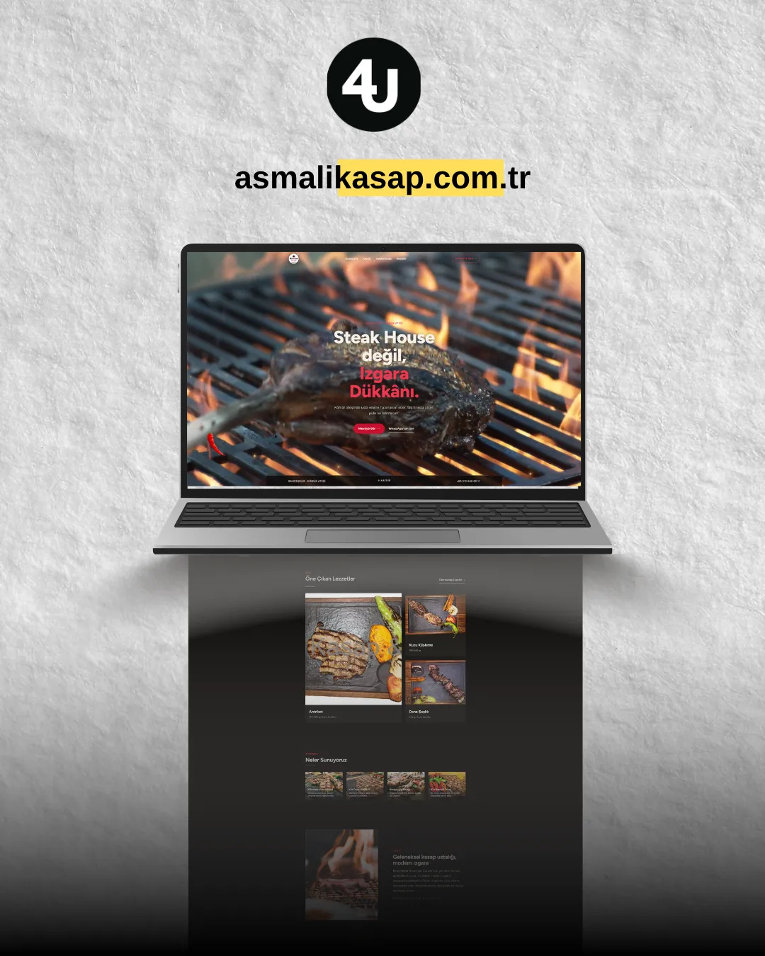 Asmalı Kasap web sitesi tasarımı