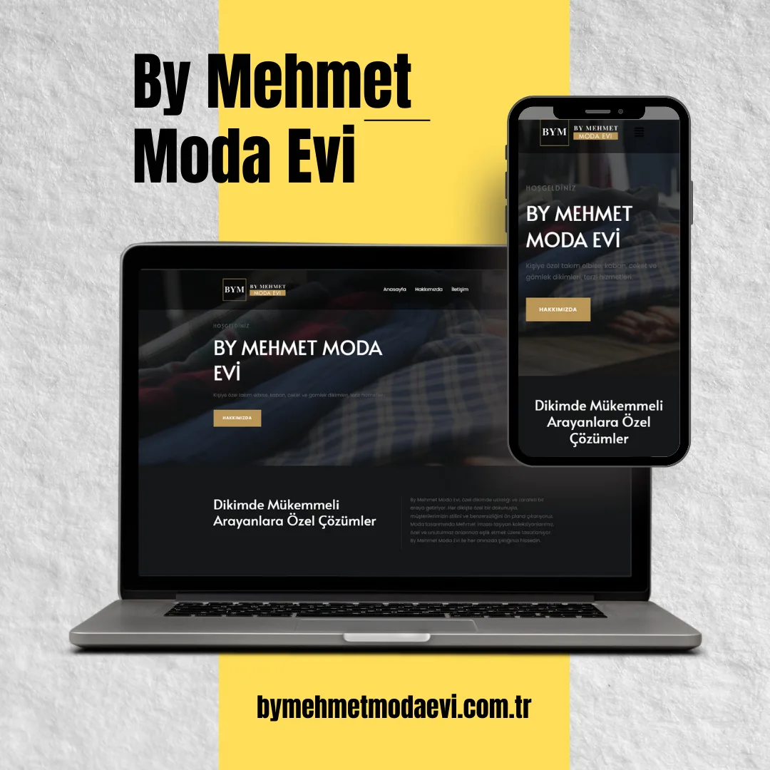 By Mehmet Moda Evi web sitesi tasarımı