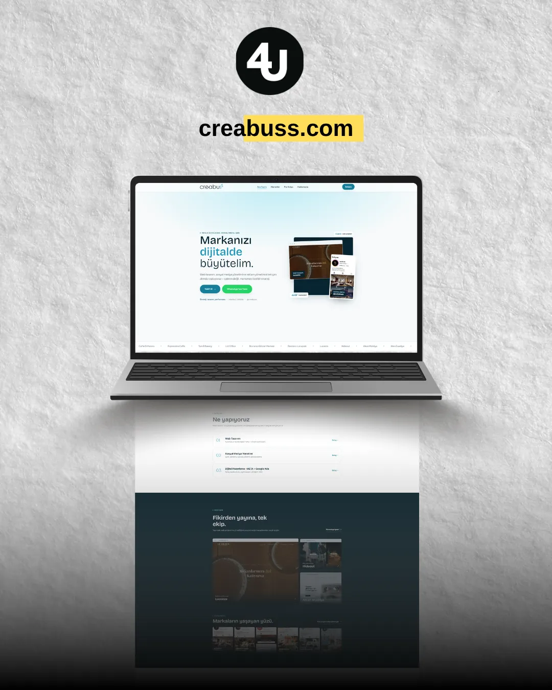 Creabuss web sitesi tasarımı