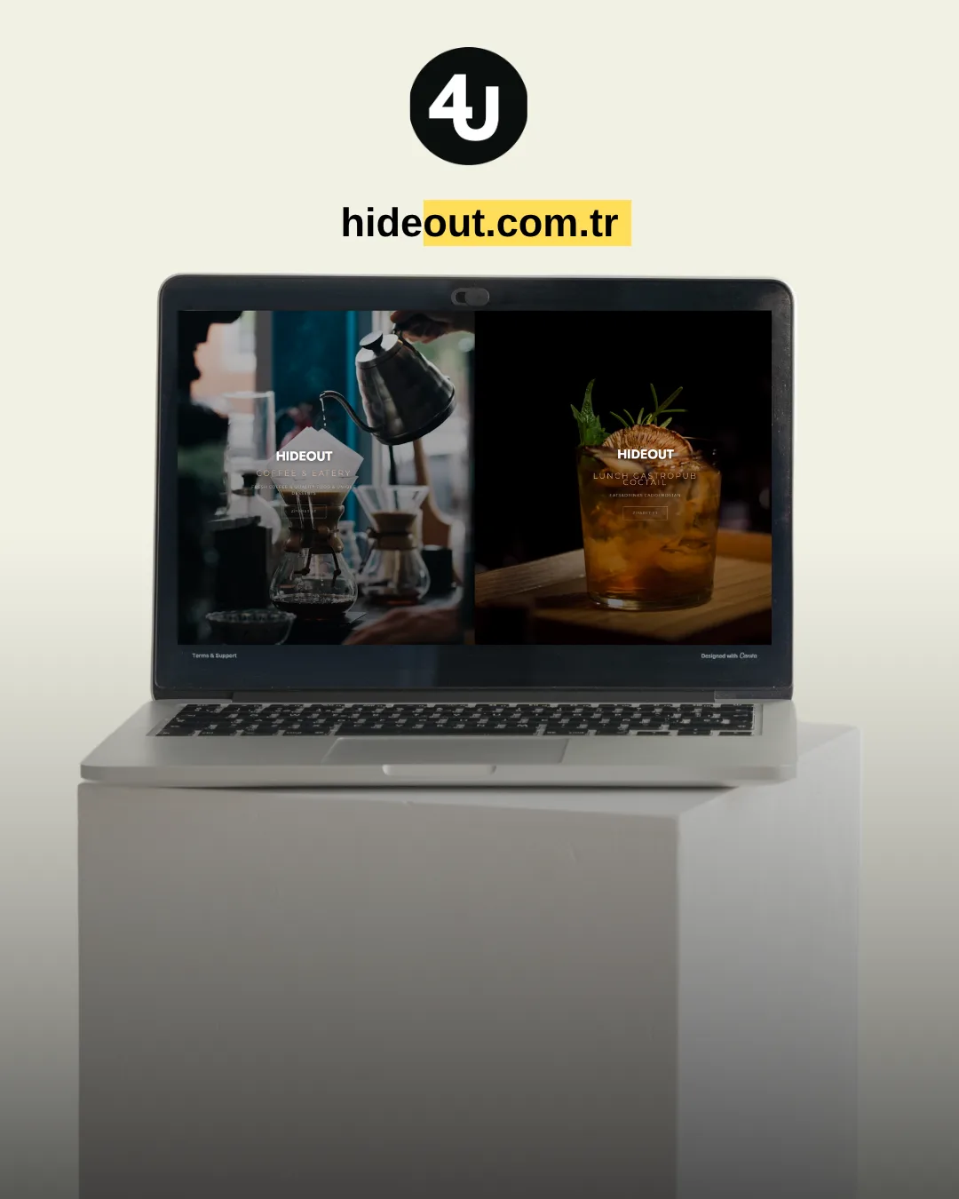 Hideout web sitesi tasarımı