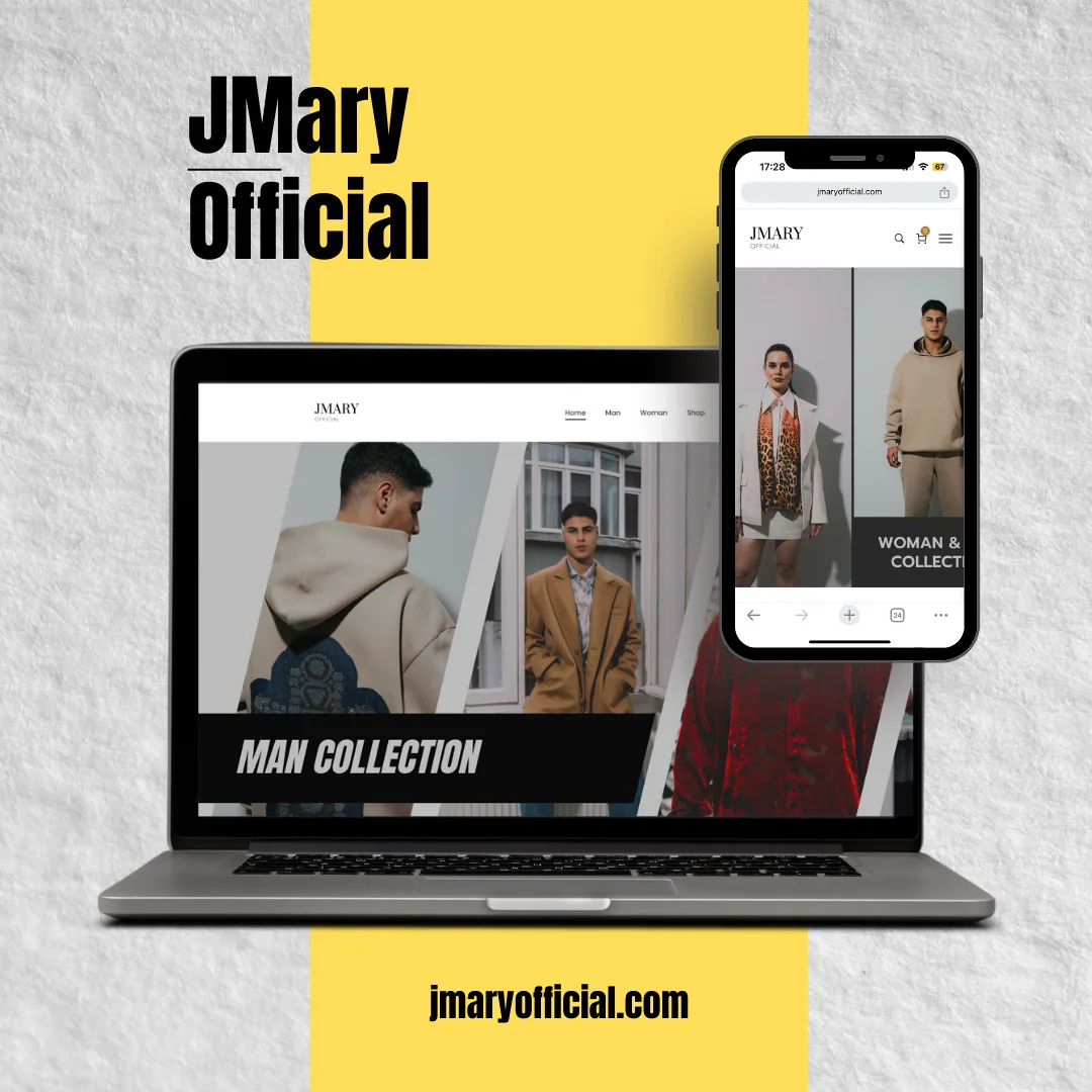 JMary Official web sitesi tasarımı