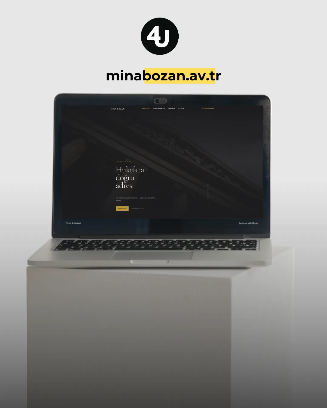 Av. Mina Bozan web sitesi tasarımı
