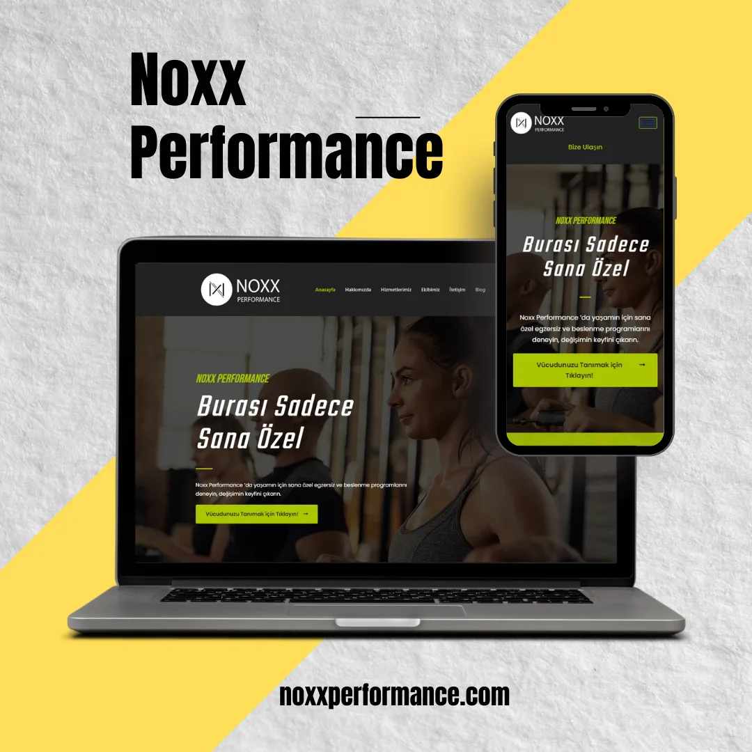 Noxx Performance web sitesi tasarımı