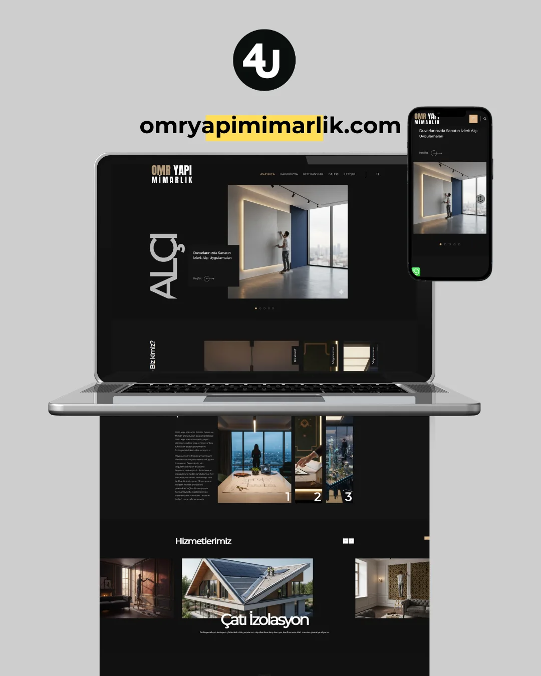 Omry Yapı Mimarlık web sitesi tasarımı