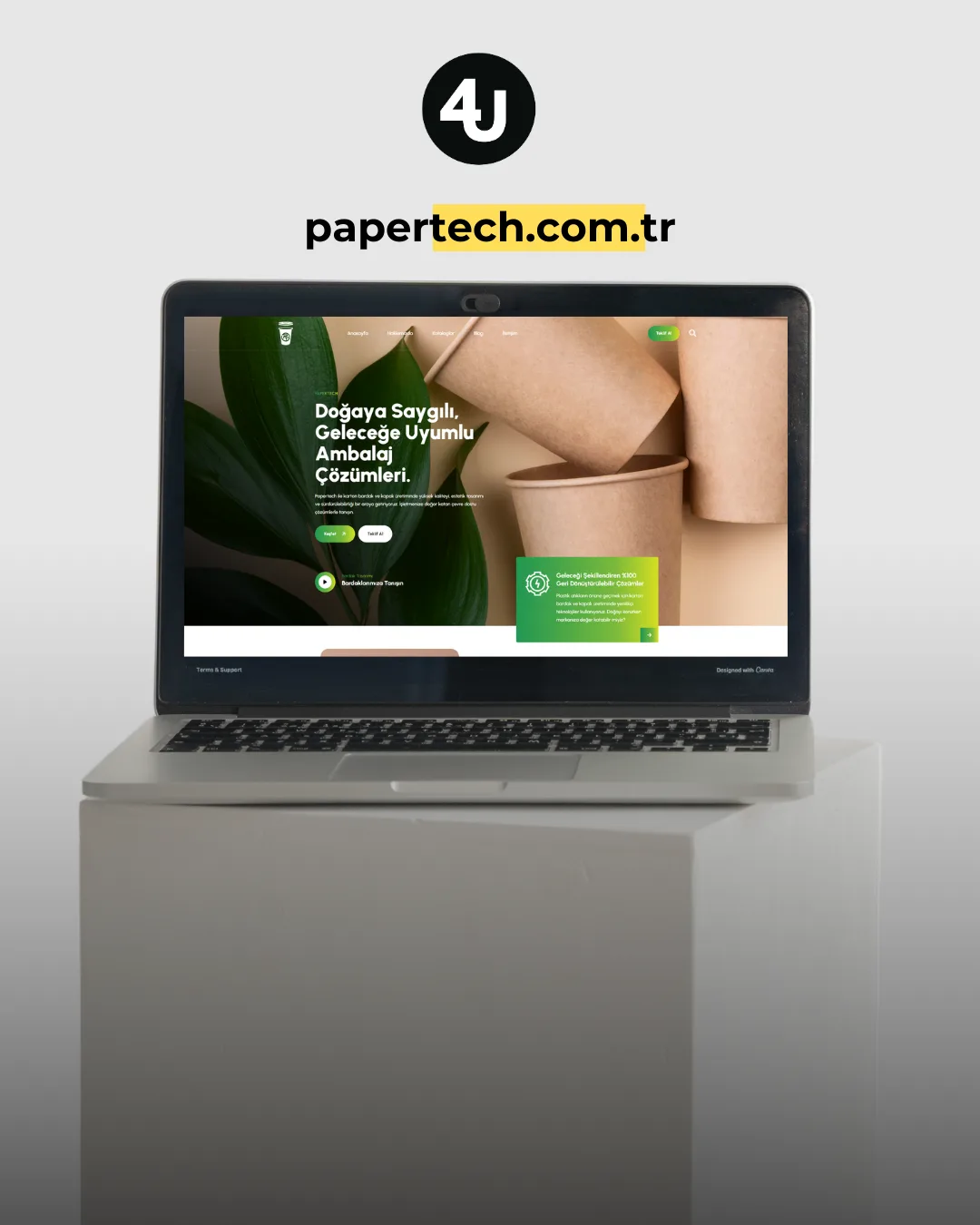 Papertech web sitesi tasarımı