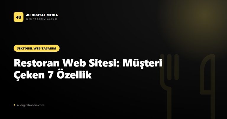 Restoran Web Sitesi Nasıl Olmalı? Müşteri Çeken 7 Özellik